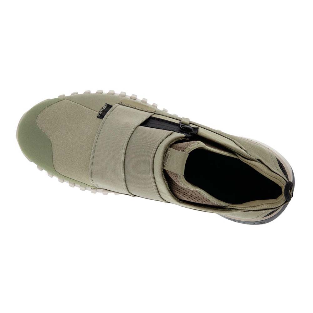 Ecco Zipflex Slip-on Joggesko Herre Olivengrønne | NO 676DFM